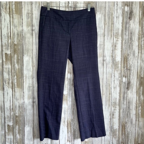 Ann Taylor Pants - Ann Taylor Navy Pinstripe Straight Leg Pants